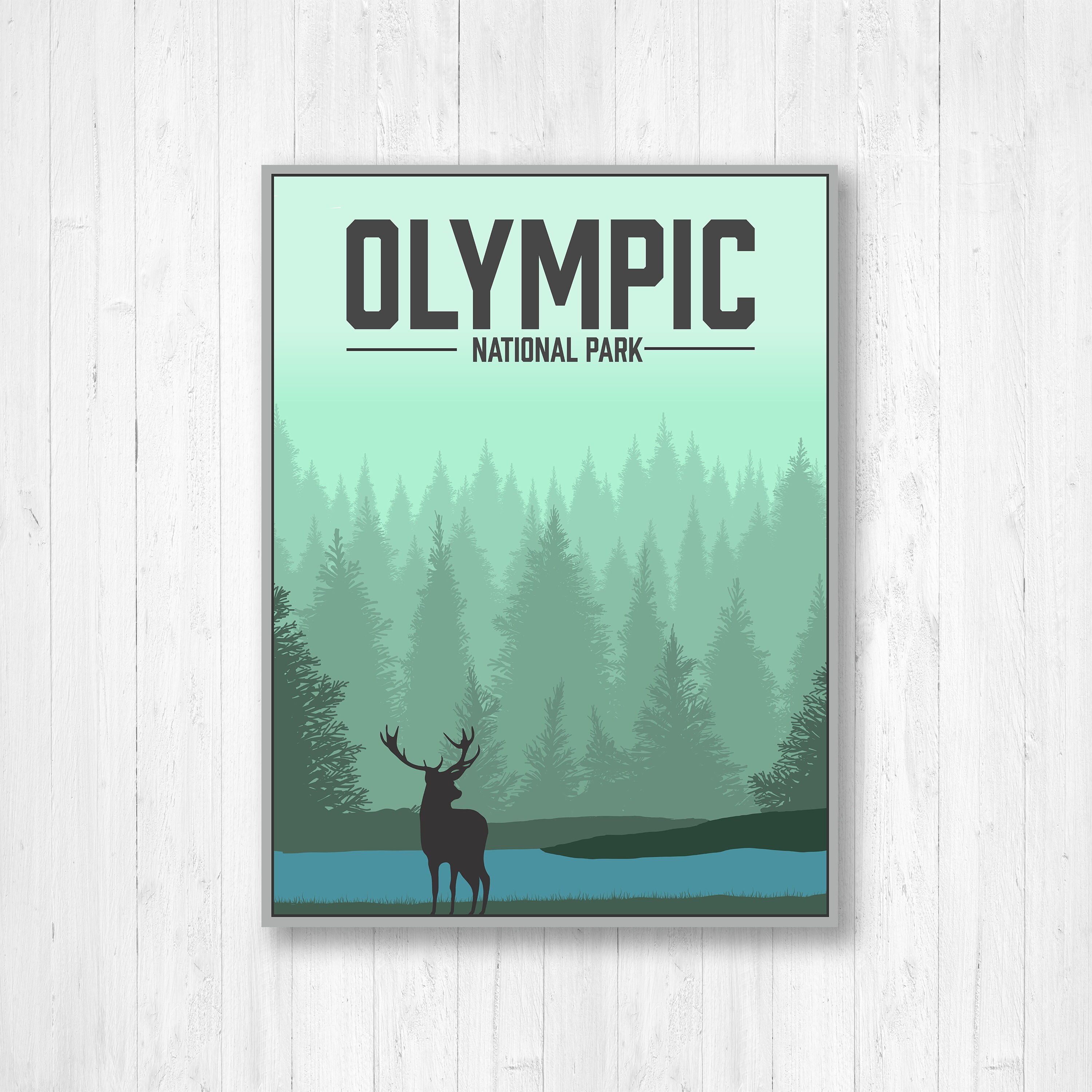 Discover Parc National Olympique Washington Poster