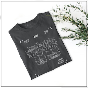 Train Vintage Patent Tee Shirt or Hoodie by Printed Marketplace