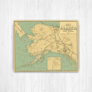 Carte de l'état de l'Alaska | de l'Alaska | Marché imprimé