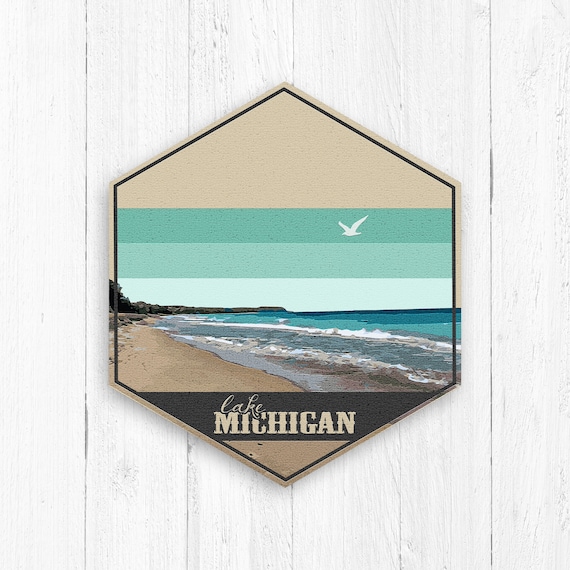 Lake Michigan Lake Michigan Wall Art Lake Michigan Wall Etsy
