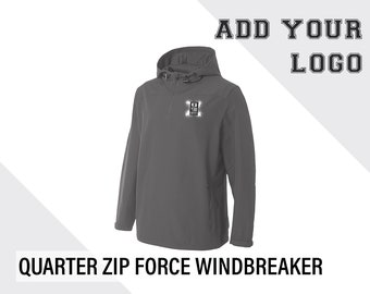 Personalized Quarter Zip Force Windbreaker  | Custom Windbreaker Jacket | A4