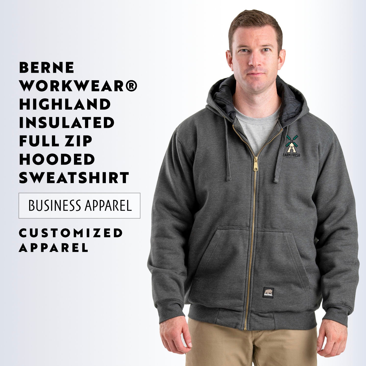 Berne Men's Thermal-Lined Hooded Pullover Sweatshirt at Tractor Supply Co.