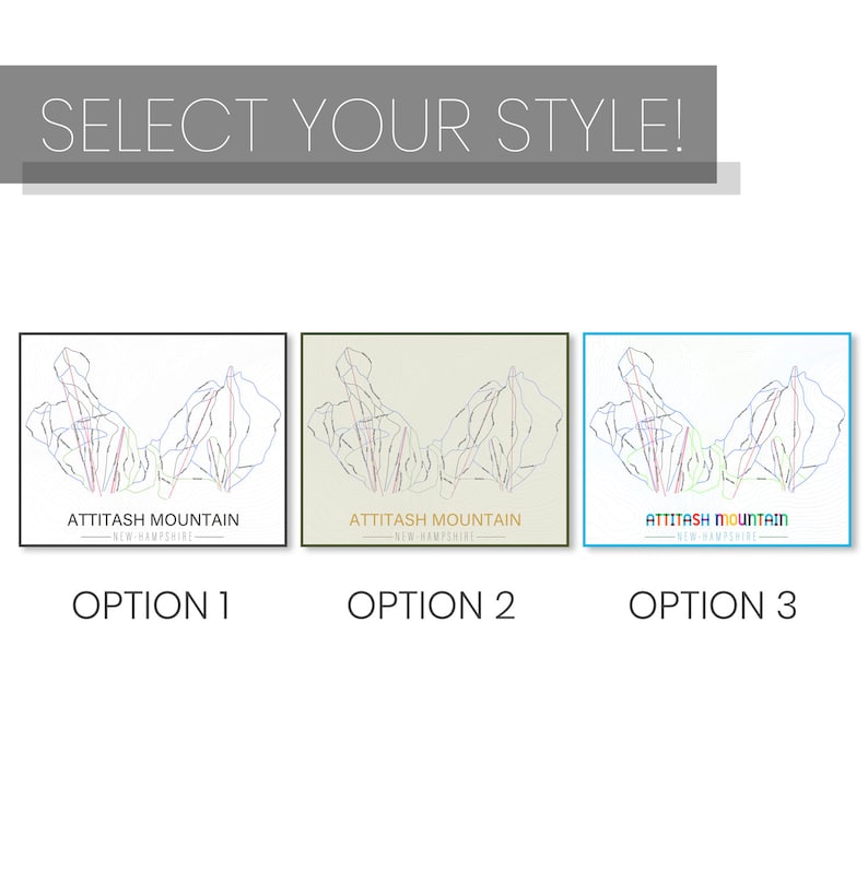 Autocollant Station De Ski Attitash Mountain - New Hampshire, Pour Snowboard/Ski, Bleu