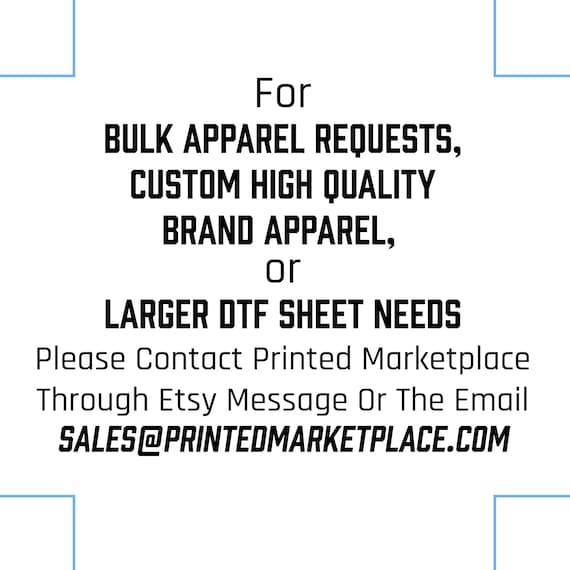 Ready for Press Wholesale Heat Transfers Custom Bulk Printing Full Color  Bulk Apparel Printing 