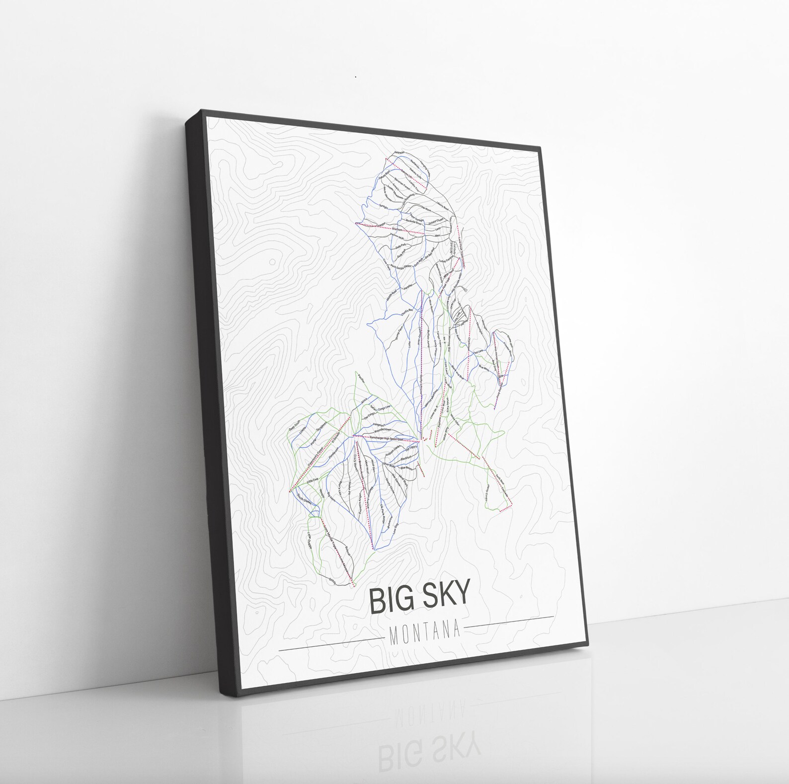 Big Sky Montana Ski Trail Map Hanging Canvas Of Big Sky Ski Trail big-sky-montana-ski-trail-map-hanging-canvas-of-big-sky-ski-trail