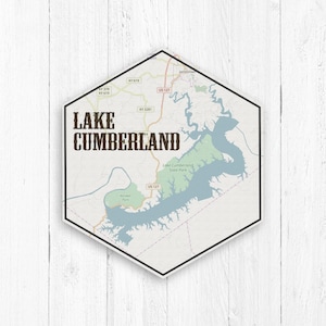 Lake Cumberland Hexagon Canvas by Printed Marketplace