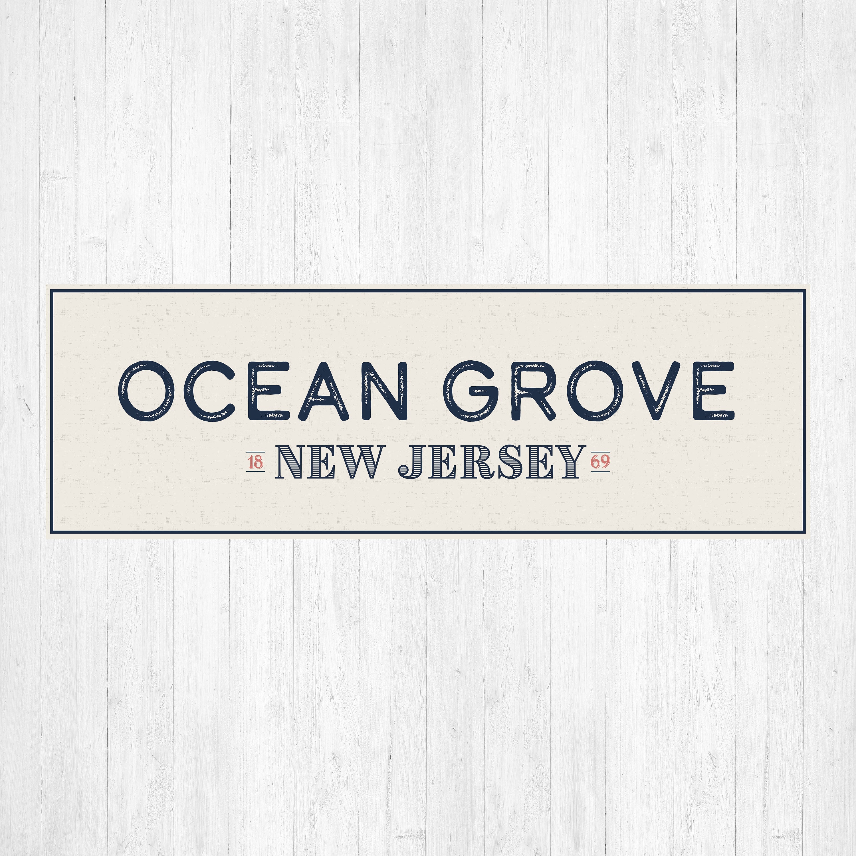 Ocean Grove New Jersey Print Ocean Grove Coastal Print Ocean Etsy