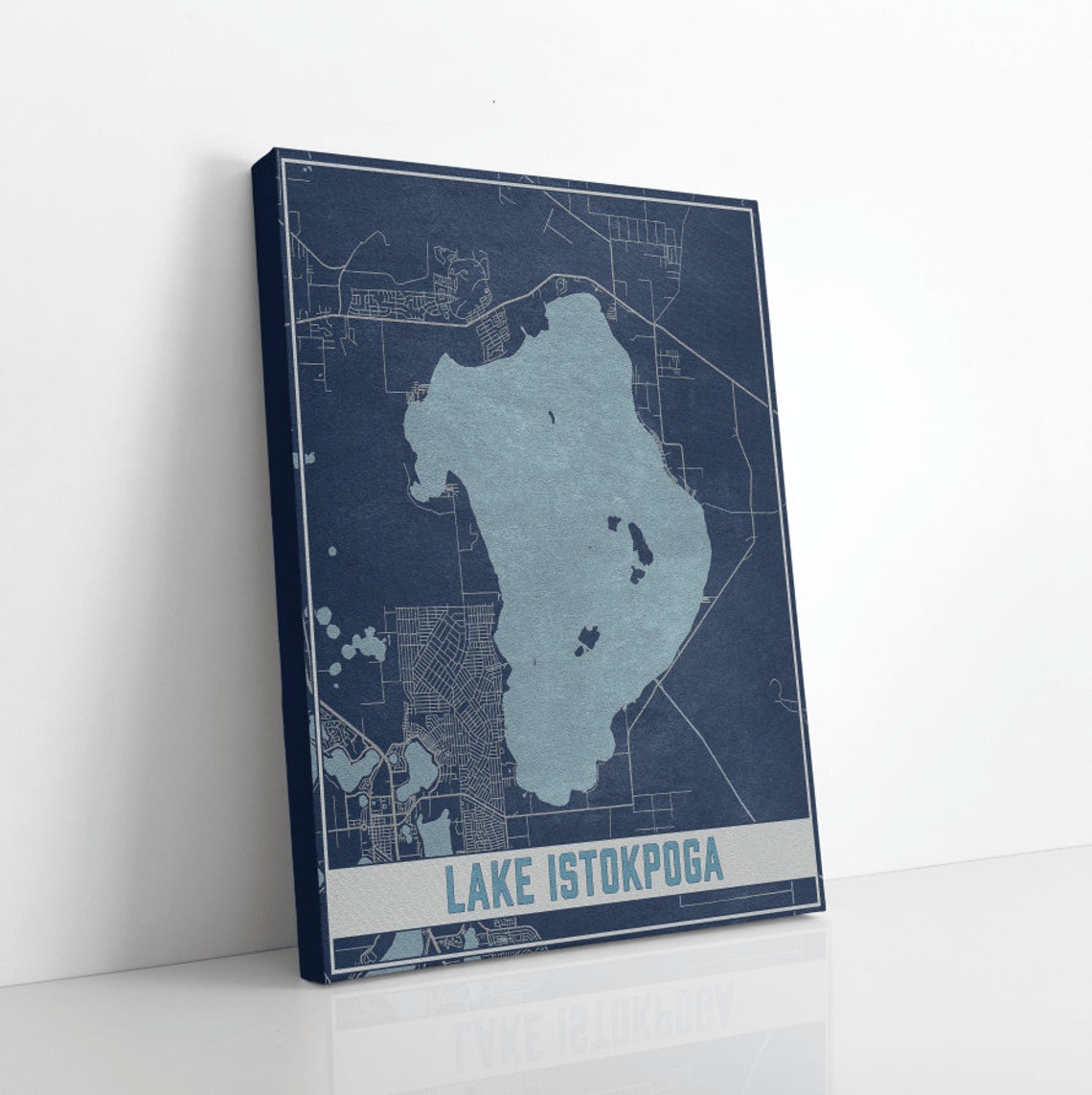 Lake Istokpoga Florida Map Print Lake Istokpoga Magnetic - Etsy