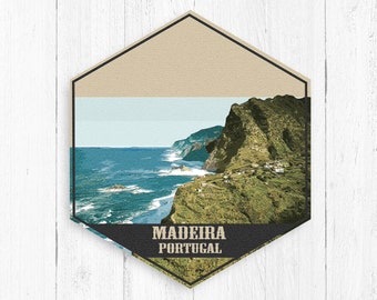 Madeira Portugal Hexagon Print by Printed Marketplace