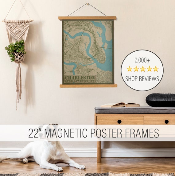 22 Magnetic Poster Frames Wooden Hanging - Etsy