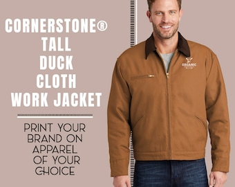 CornerStone® Tall Duck Cloth Work Jacket | Custom Work Jacket | Custom Tall Jacket