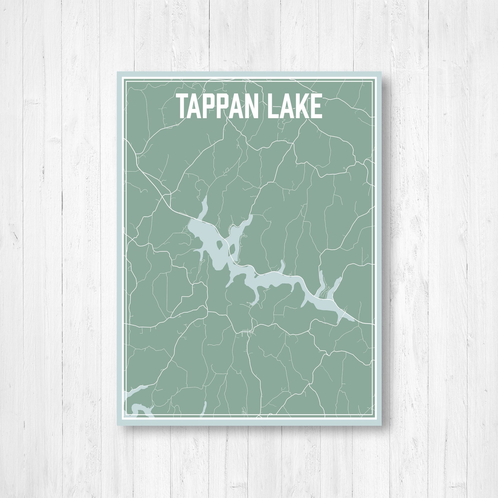 Tappan Lake Ohio Street Map Print Tappan Lake Etsy