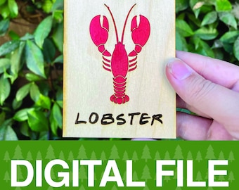 You're My Lobster Friends Inspired Miniature Sign Cut File | Glowforge | Muse | k40