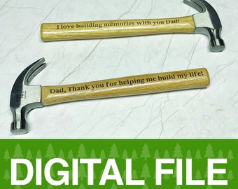 Glowforge Hammer Jig Digital Cut File | Dzień Ojca | Prezent | Glowforge | k40 | Beamo | Cricut