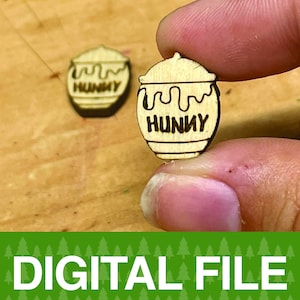 Hunny (Honey) Pot Stud Earrings Cut File