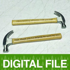 Glowforge Hammer Jig digitaal gesneden bestand | Vaderdag | Cadeau | Gloedforge | k40 | Beamo | Cricut