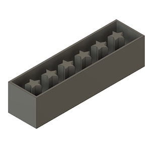 3d Print File Small Stars Pen Blank