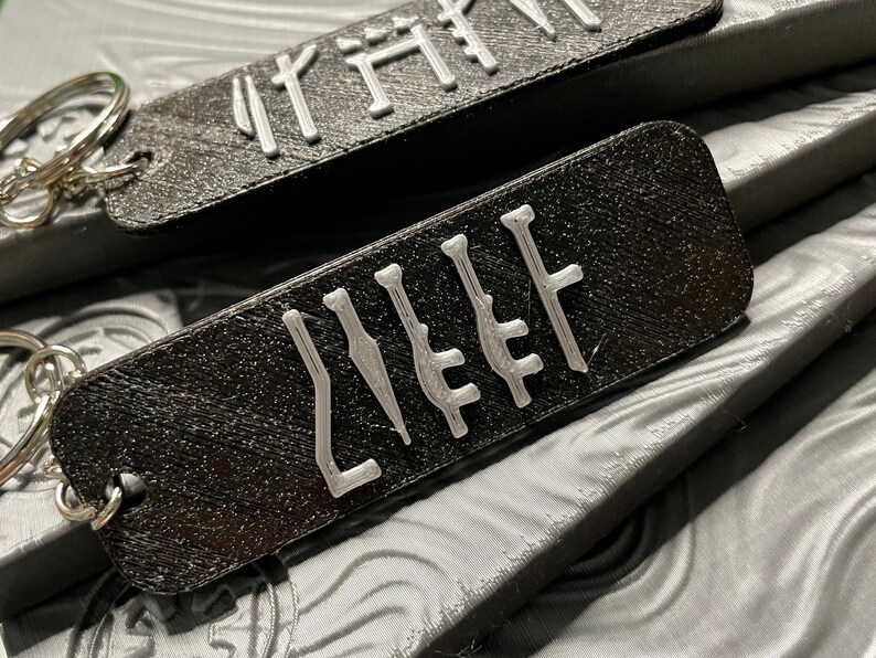 Handmade Custom The Mandalorian Name Keychain Personalized Gift Star Wars Inspired