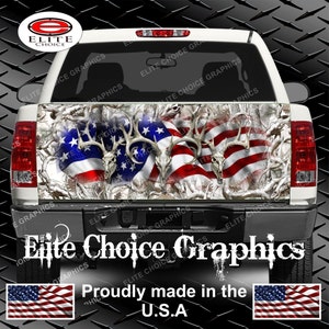 American Flag Truck Tailgate Wrap Vinyl Graphic Decal Sticker Wrap