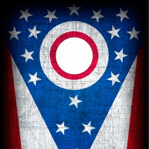 Ohio State Flag Cornhole Wrap Bag Toss Decal  Skin Sticker Wraps Laminated or Non Laminated