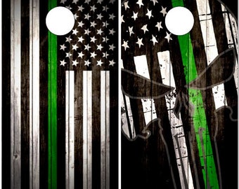 Tactical punisher skull flag green/black patch. Punisher Skull Green Line : Green Line Punisher Etsy