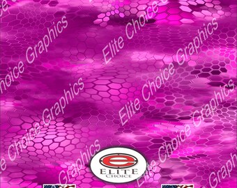 Chameleon Hex 3 Pink 15"x52" or 24"x52" Truck/Pattern Print Tree Real Camouflage Sticker Roll or Sheet