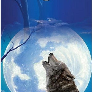 Wolf Holing at Moon Cornhole TOPS UV Direct Print (Tops Only)