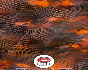 Asper Orange 3 52"x6ft Wrap Vinyl Truck Camo Car SUV Tree Real Camouflage Sticker Decal