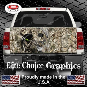Bow Reaper Obliteration Buck Camo Truck Tailgate Wrap Vinyl Graphic Decal Sticker Wrap