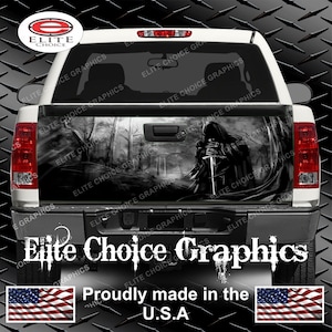 Grim Reaper Trees Truck Tailgate Wrap Vinyl Graphic Decal Sticker Wrap