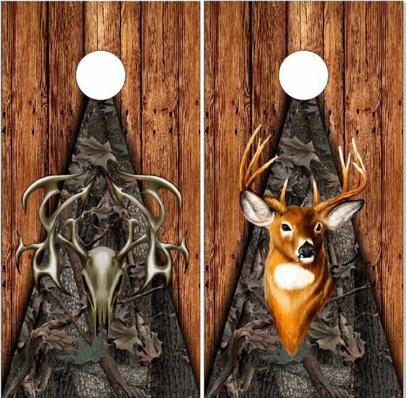 Bass Jumpng Fshng Camouflage Cornhole Board Decal Wrap Wraps | EBay