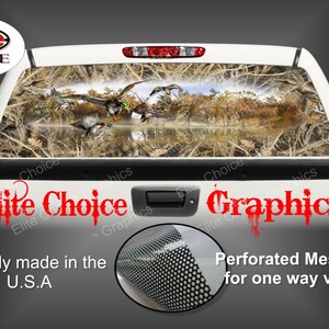 Mallards Tallgrass Duck Camo Rear Window Graphic Tint Decal Sticker Truck SUV Van Car