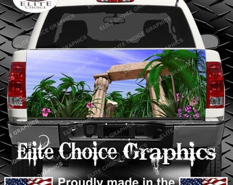 Ancient Ruins Truck Tailgate Wrap Vinyl Graphic Decal Sticker Wrap