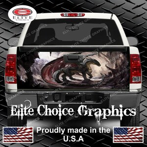 Dragon Cave Truck Tailgate Wrap Vinyl Graphic Decal Sticker Wrap