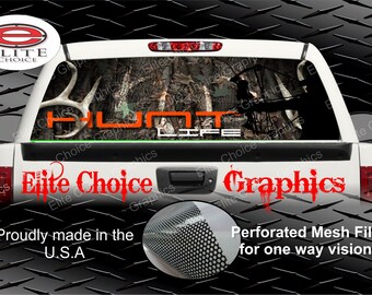 Hunt Life Hunter Autocollant de teinte graphique pour fenêtre arrière Camion SUV Van Car