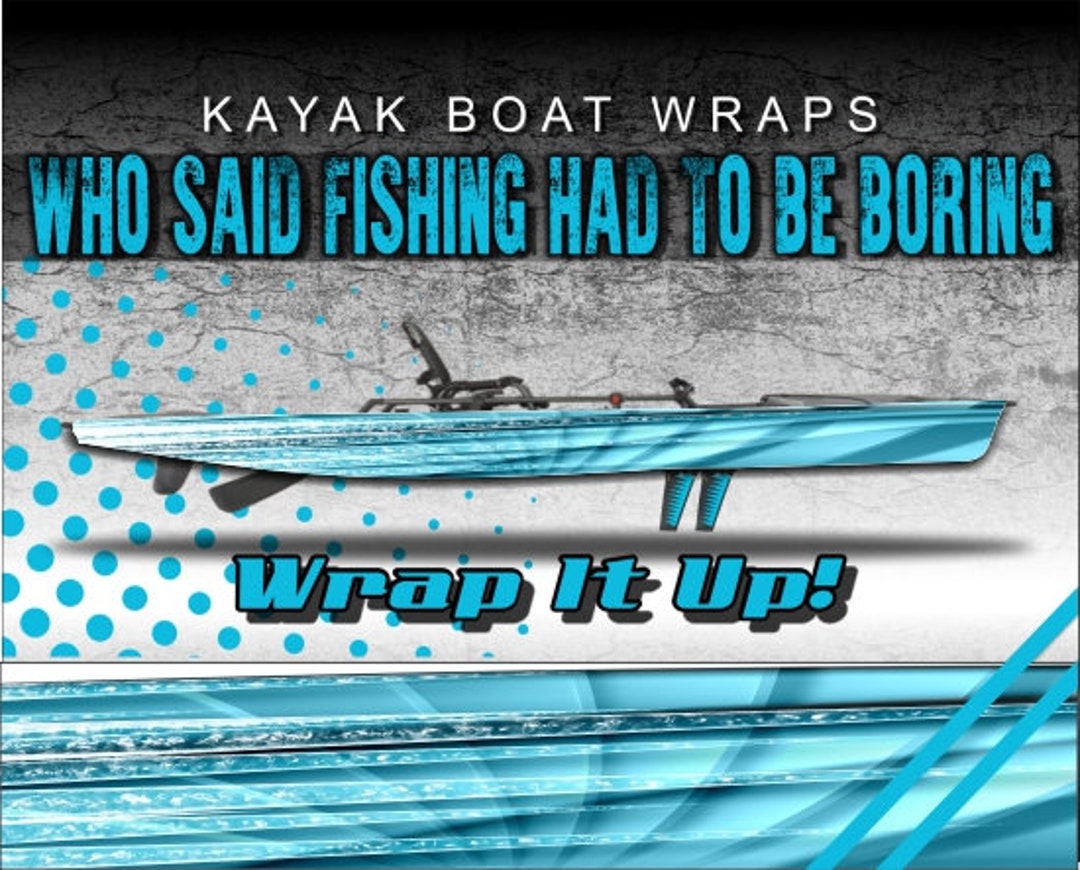 Ice Stripes Kayak Vinyl Wrap Kit Graphic Decal/sticker 12ft and 14ft Etsy