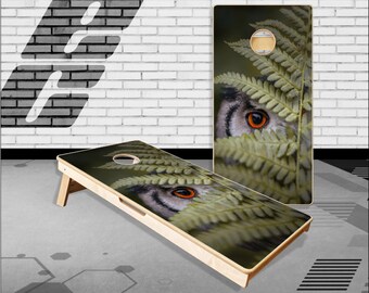 Owl eye Cornhole Boards Jeu de lancer de sacs avec des sacs