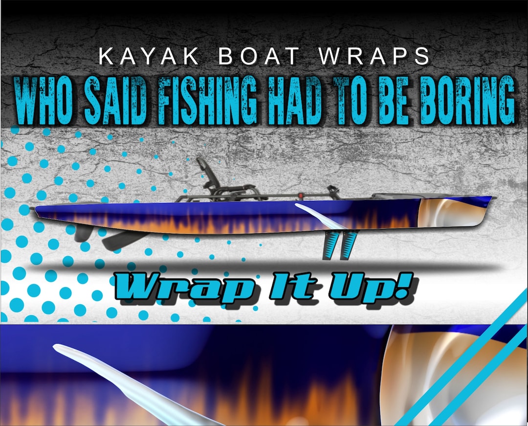 Swordfish Skin Kayak Vinyl Wrap Kit Graphic Decal/sticker 12ft Etsy