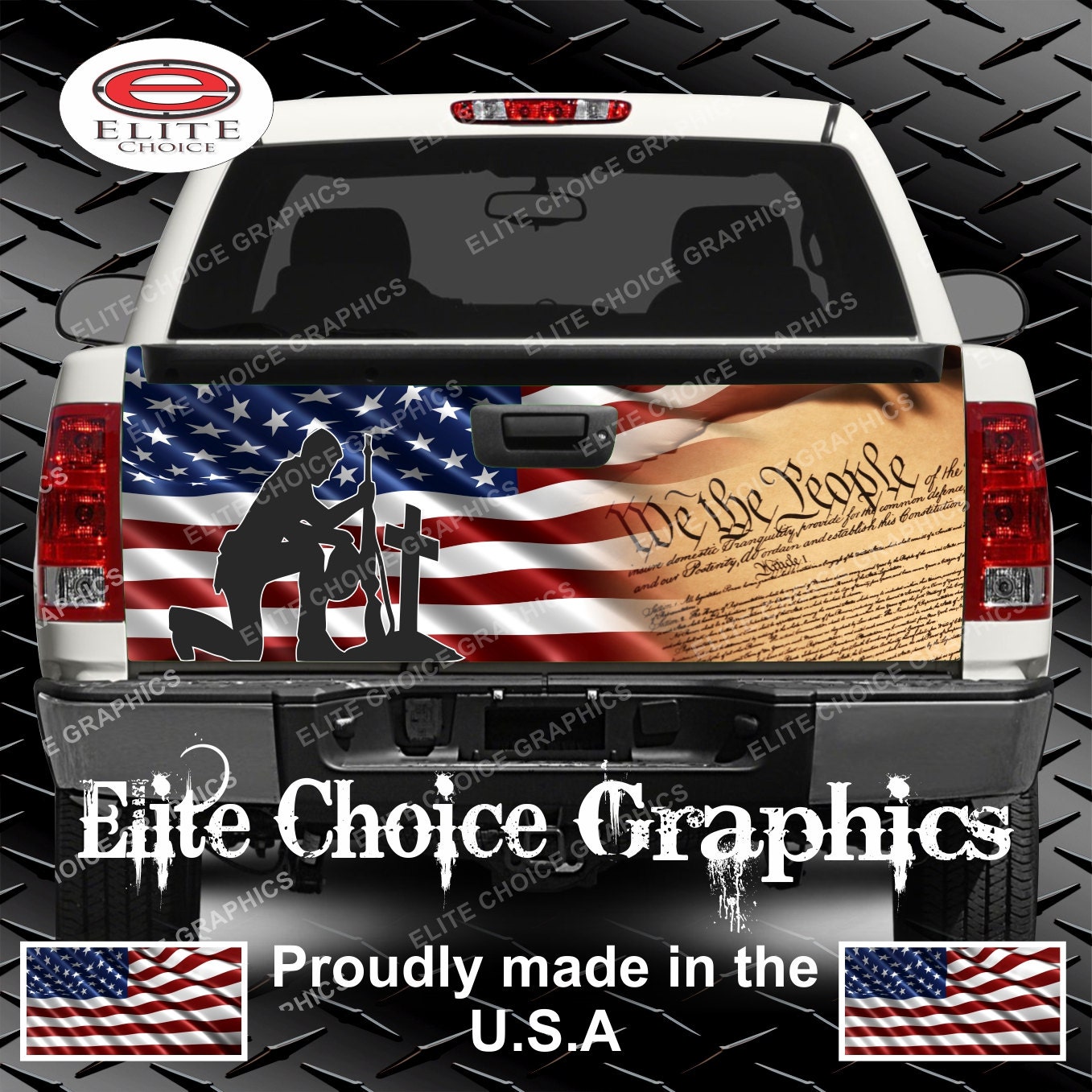Buy Patriotic Constitution Flag Truck Tailgate Wrap Vinyl Graphic