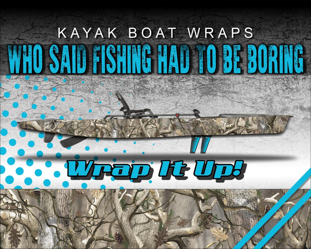 Obliteration Camo Kayak Vinyl Wrap Kit Graphic Decal/sticker Etsy