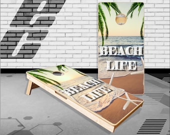 Jeu de lancer de sacs Beach Sunset Cornhole Boards