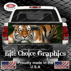 Tiger Truck Tailgate Wrap Vinyl Graphic Decal Sticker Wrap