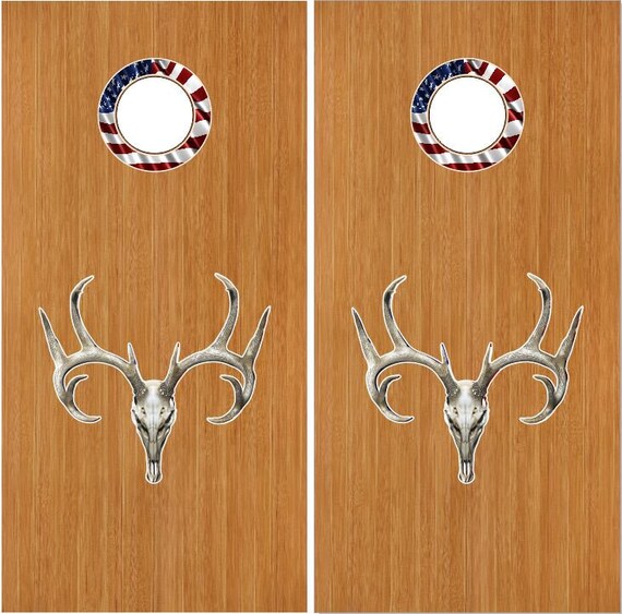 2 ANY LOGO customizable CORNHOLE /"Baggo/" 18/" Decals