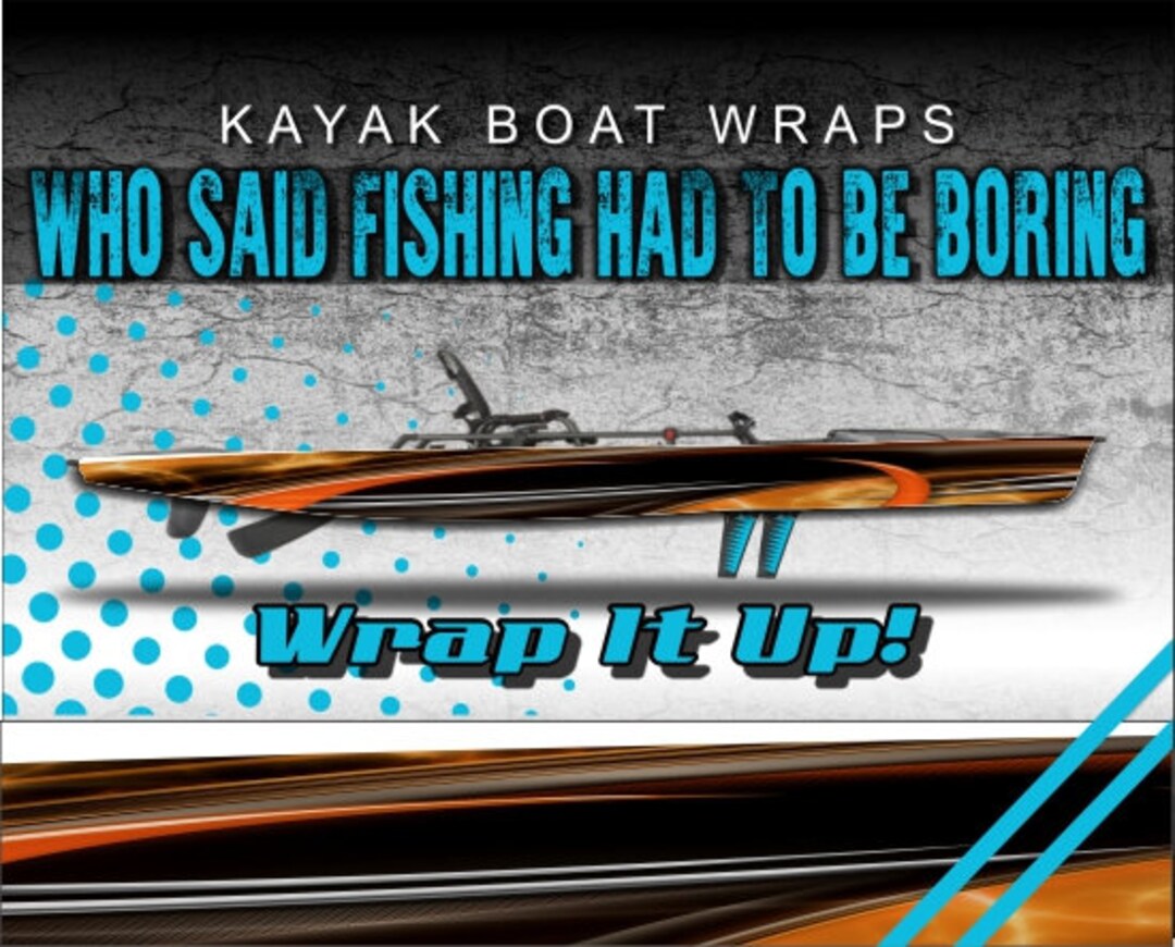 Shok Kayak Vinyl Wrap Kit Graphic Decal/sticker 12ft and 14ft Etsy