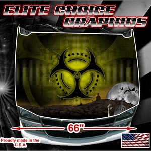 Zombie Apocolypse Vinyl Hood Wrap Bonnet Decal Sticker Graphic Universal Fit