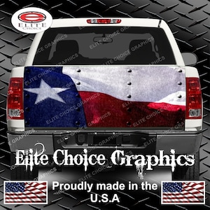 Texas Flag Rivets Truck Tailgate Wrap Vinyl Graphic Decal Sticker Wrap