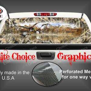 Mallards Duck Tallgrass Camo Rear Window Graphic Tint Decal Sticker Truck SUV Van Car