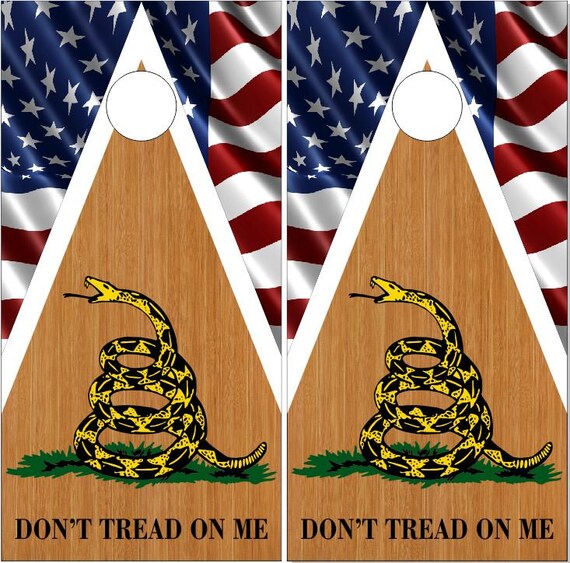 Dont Tread On Me Flags American Grunge Cornhole Wrap Bag Toss Skin Decal Sticker Dont Tread On Me Flags American Grunge Cornhole Wrap Bag Toss Skin Decal Sticker