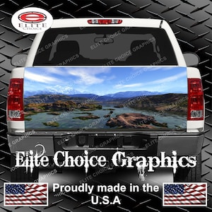 Mountain Stream Truck Tailgate Wrap Vinyl Graphic Decal Sticker Wrap