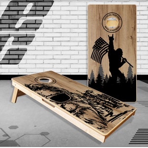 Bigfoot Research Team Wood Cornhole Boards Bag Toss  Game With Bags